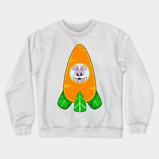 Rabbit Airplane Carrot Crewneck Sweatshirt